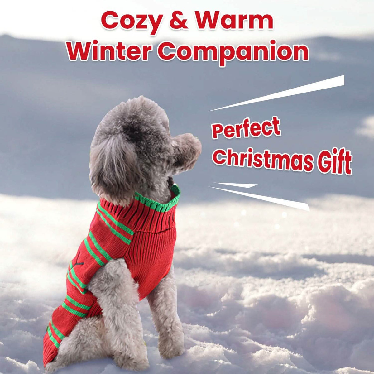Pet Christmas Turtleneck Sweater - A-1 Thread Vault