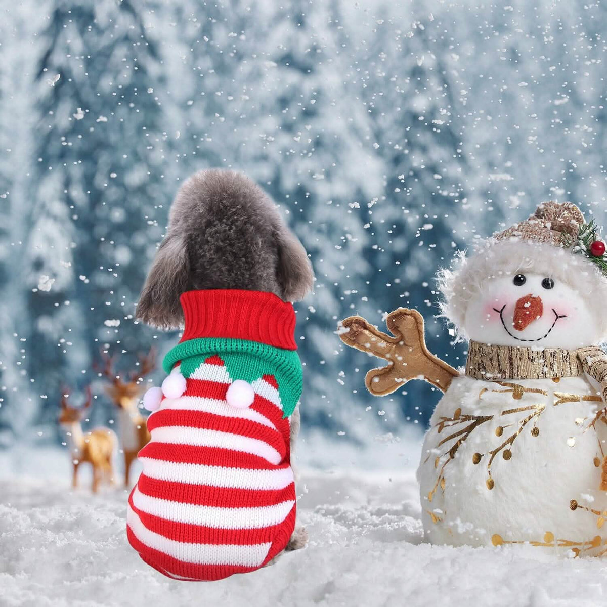 Pet Christmas Turtleneck Sweater - A-1 Thread Vault