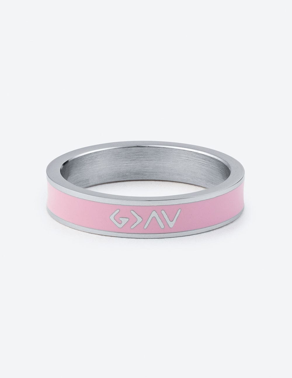 Pink Enamel Highs and Lows Ring - A-1 Thread Vault
