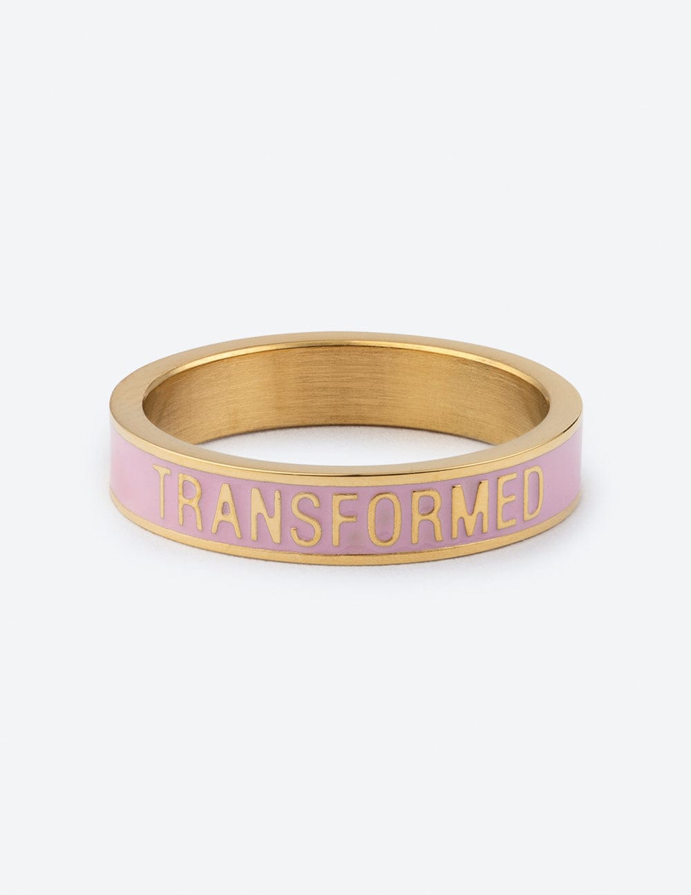 Pink Enamel Transformed Ring - A-1 Thread Vault