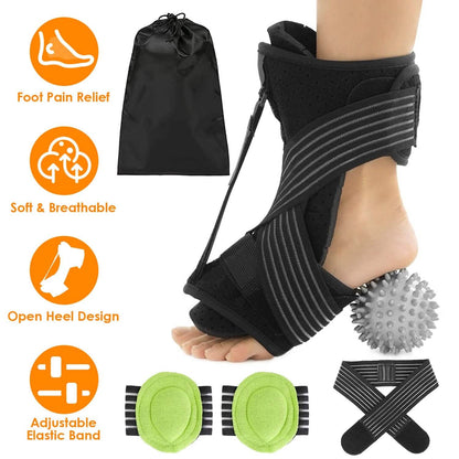 Plantar Fasciitis Night Splint Adjustable Foot Orthotic Brace - A-1 Thread Vault