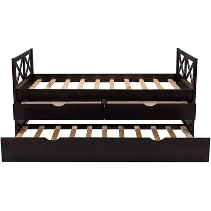 Platform Storage Bed with Trundle - A-1 Thread Vault