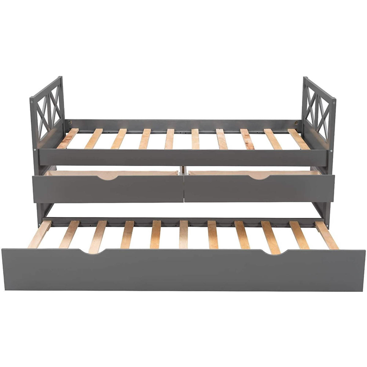Platform Storage Bed with Trundle - A-1 Thread Vault
