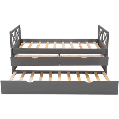 Platform Storage Bed with Trundle - A-1 Thread Vault