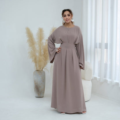 Pleated Batwing Sleeve Maxi Dress(MS453) - A-1 Thread Vault