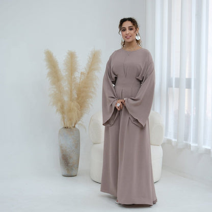 Pleated Batwing Sleeve Maxi Dress(MS453) - A-1 Thread Vault