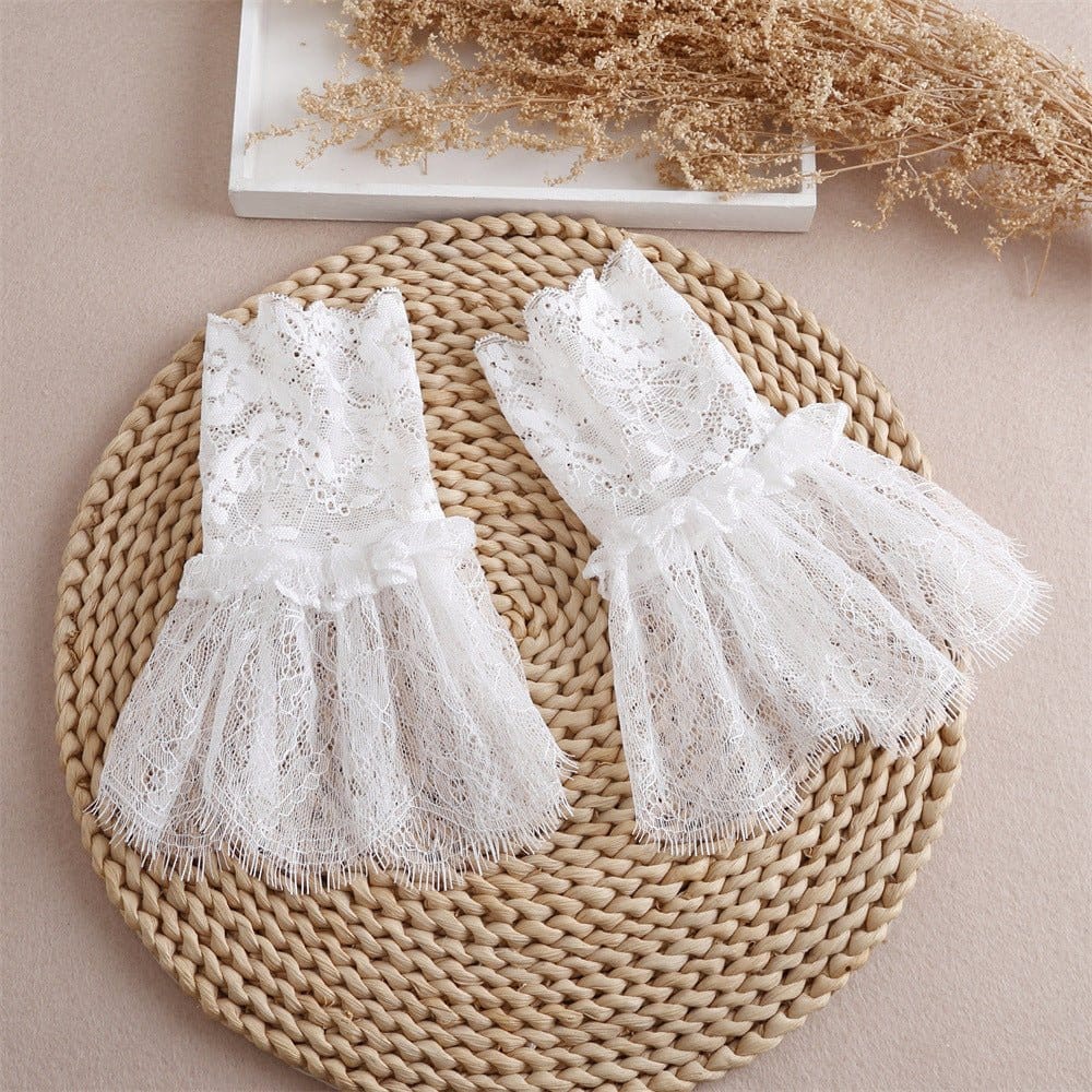 Pleated Lace Mesh Cuff Sleeves (MAC425) - A-1 Thread Vault