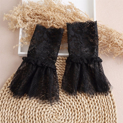 Pleated Lace Mesh Cuff Sleeves (MAC425) - A-1 Thread Vault