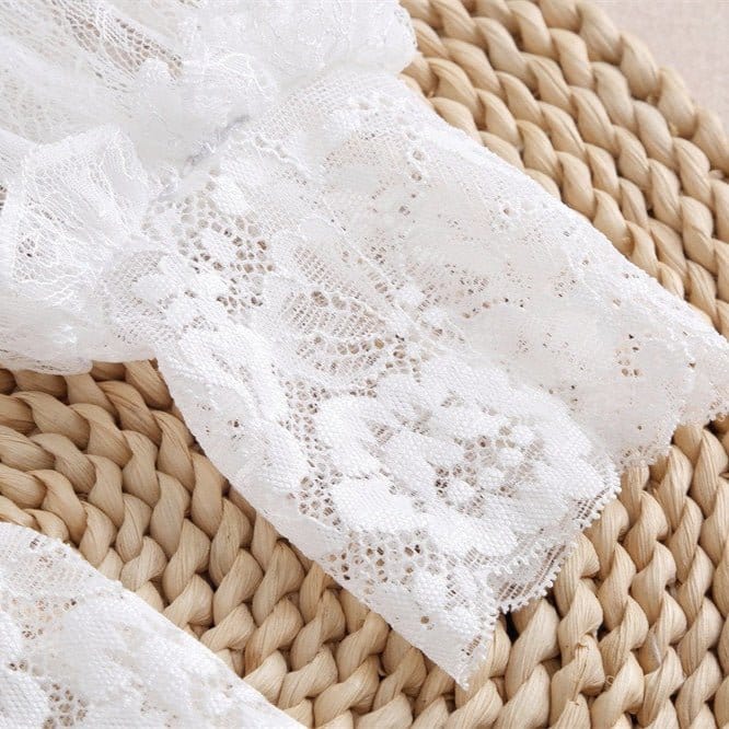 Pleated Lace Mesh Cuff Sleeves (MAC425) - A-1 Thread Vault