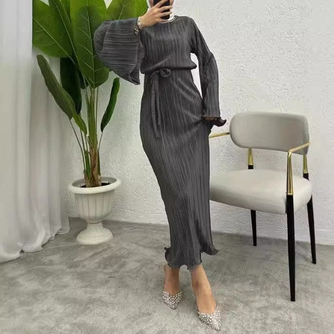 Pleated Maxi Dress(MS428) - A-1 Thread Vault