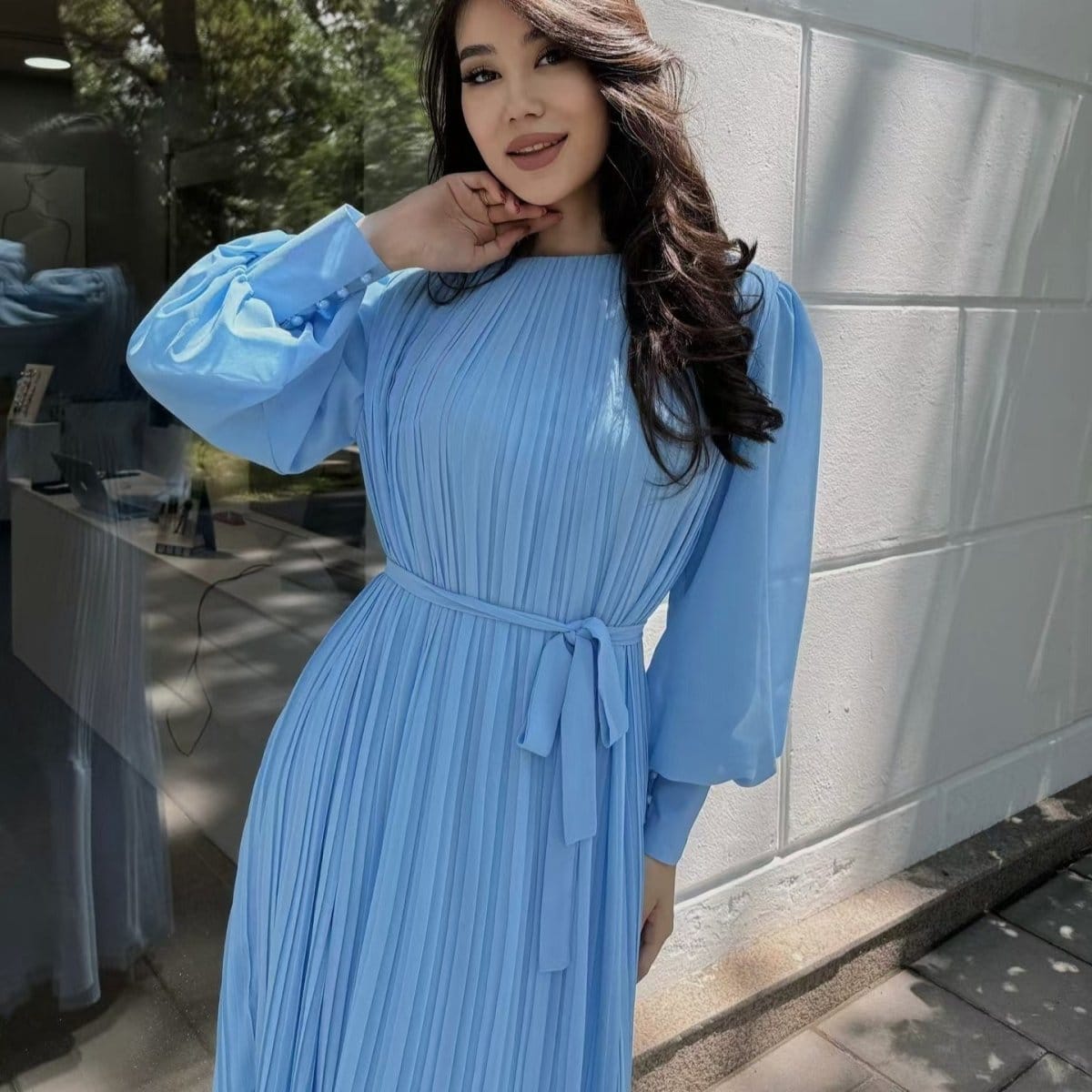 Pleated Tiered Maxi Dress(MS466) - A-1 Thread Vault
