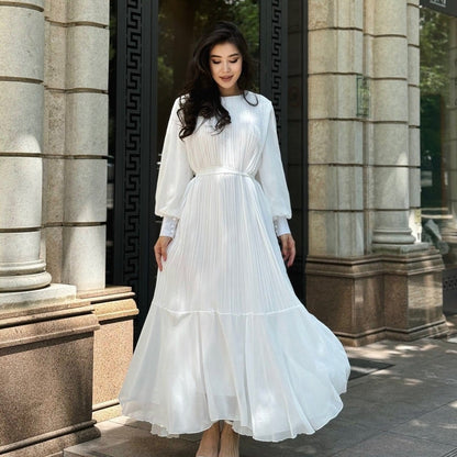Pleated Tiered Maxi Dress(MS466) - A-1 Thread Vault