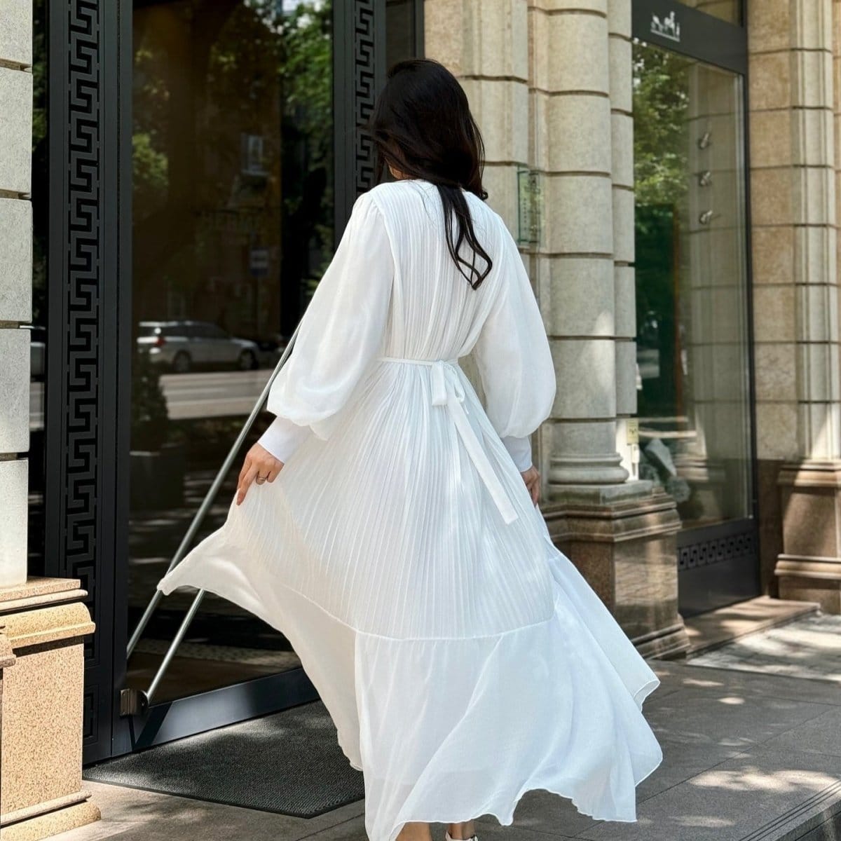 Pleated Tiered Maxi Dress(MS466) - A-1 Thread Vault