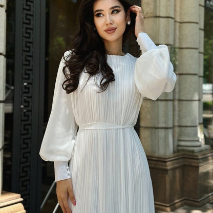 Pleated Tiered Maxi Dress(MS466) - A-1 Thread Vault