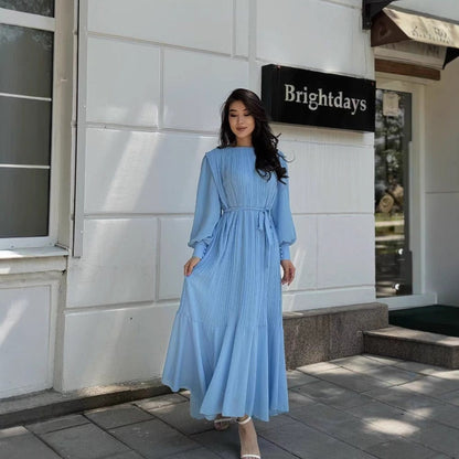 Pleated Tiered Maxi Dress(MS466) - A-1 Thread Vault