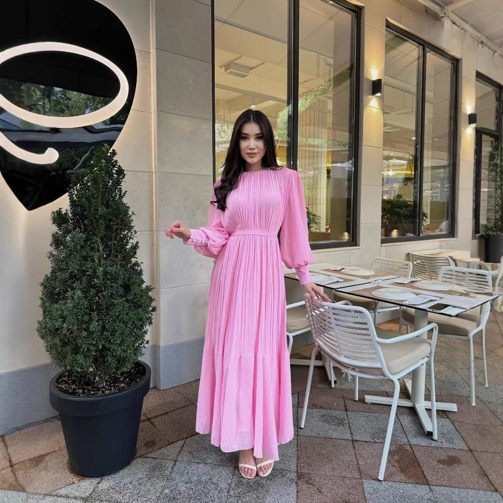 Pleated Tiered Maxi Dress(MS466) - A-1 Thread Vault