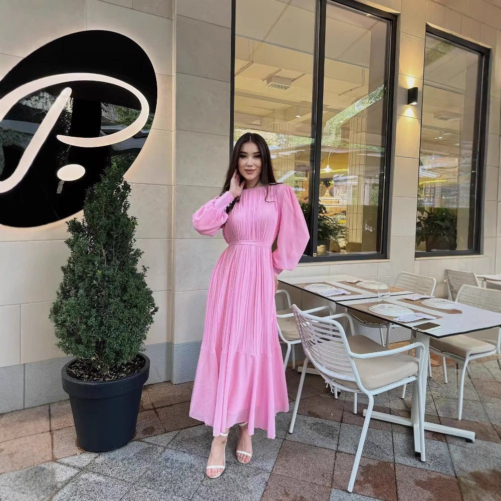 Pleated Tiered Maxi Dress(MS466) - A-1 Thread Vault