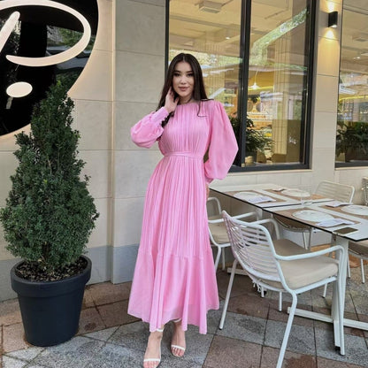 Pleated Tiered Maxi Dress(MS466) - A-1 Thread Vault