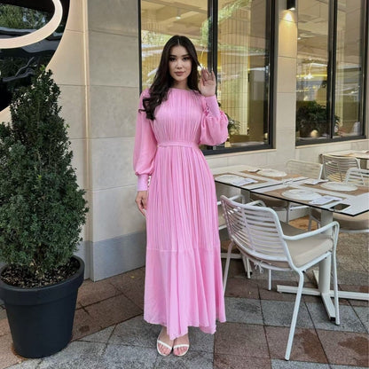 Pleated Tiered Maxi Dress(MS466) - A-1 Thread Vault