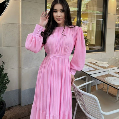 Pleated Tiered Maxi Dress(MS466) - A-1 Thread Vault