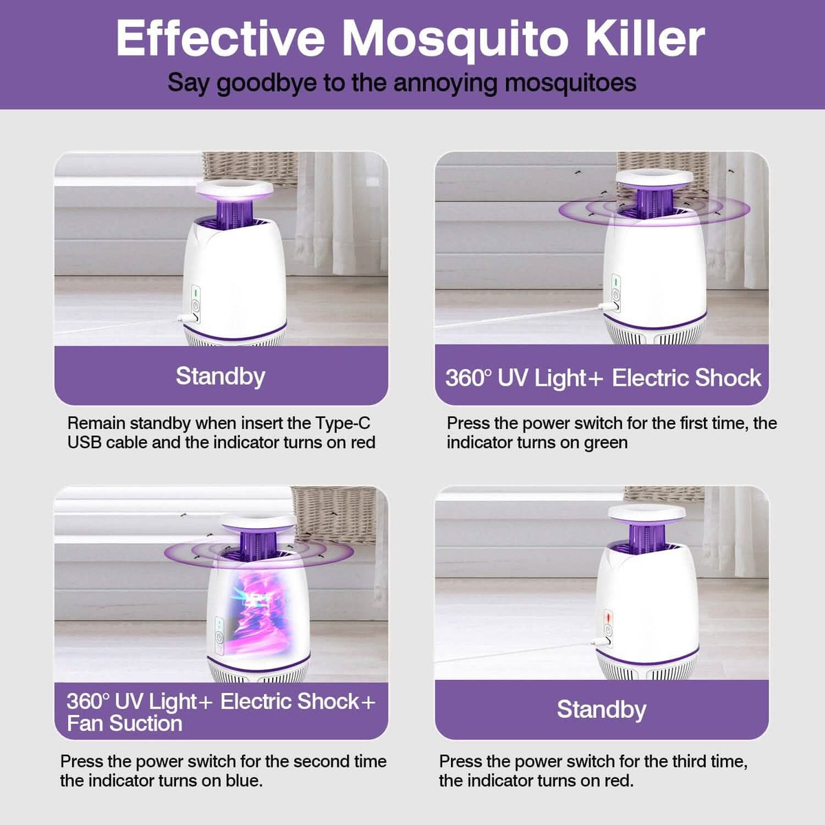 Plug-in Mosquito Zapper Max 10 with 3 Modes - A-1 Thread Vault