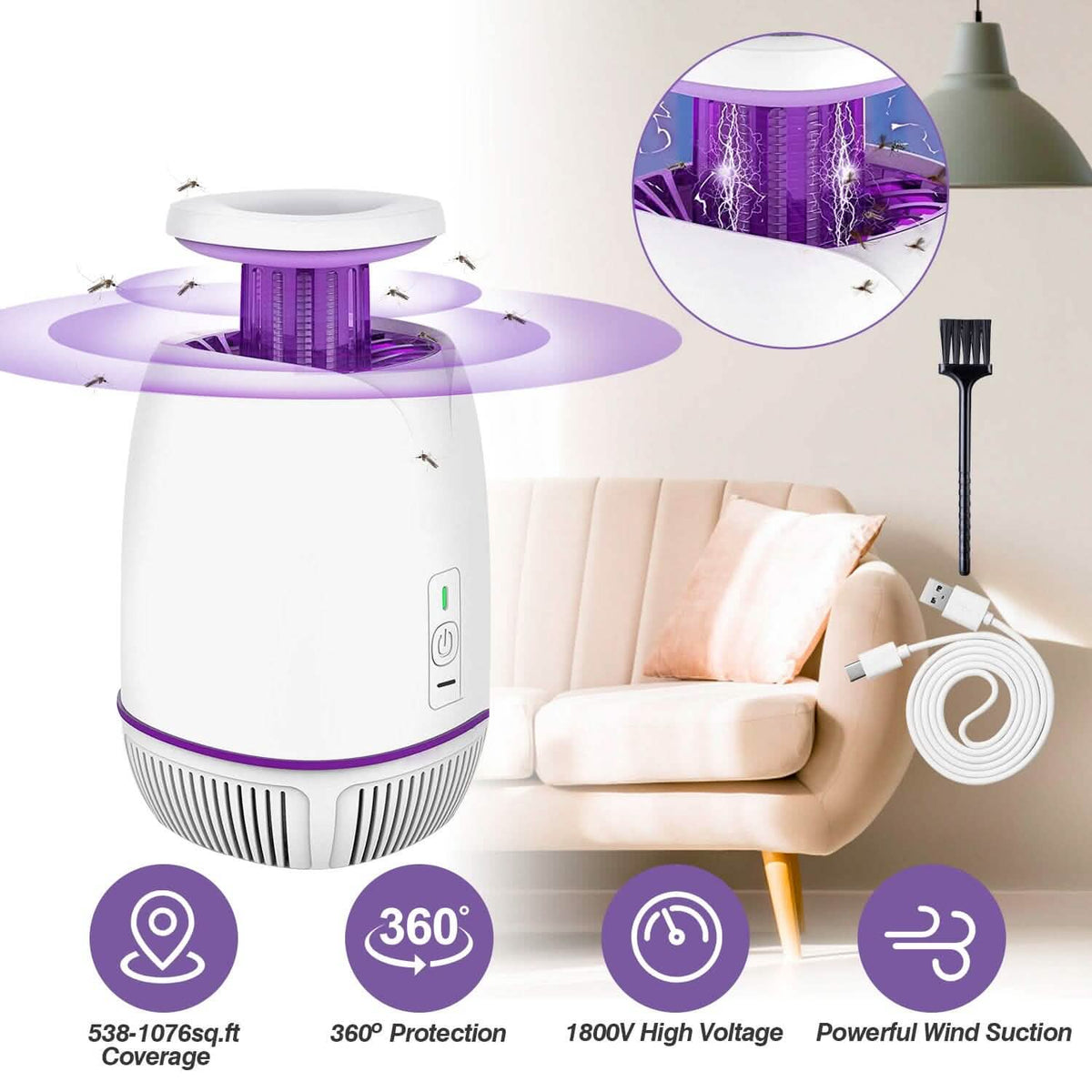Plug-in Mosquito Zapper Max 10 with 3 Modes - A-1 Thread Vault