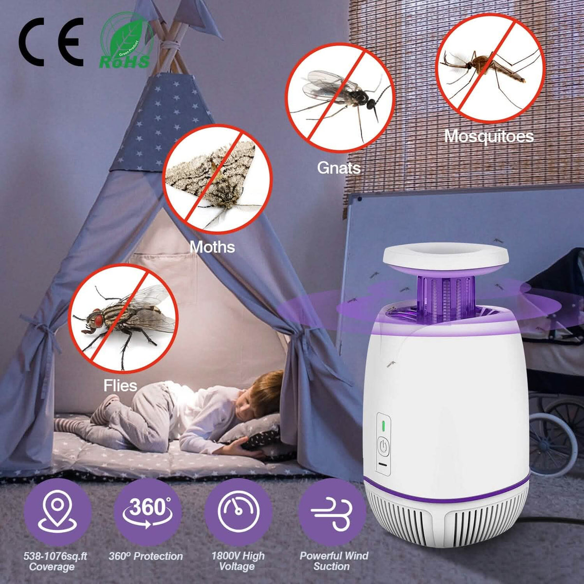 Plug-in Mosquito Zapper Max 10 with 3 Modes - A-1 Thread Vault
