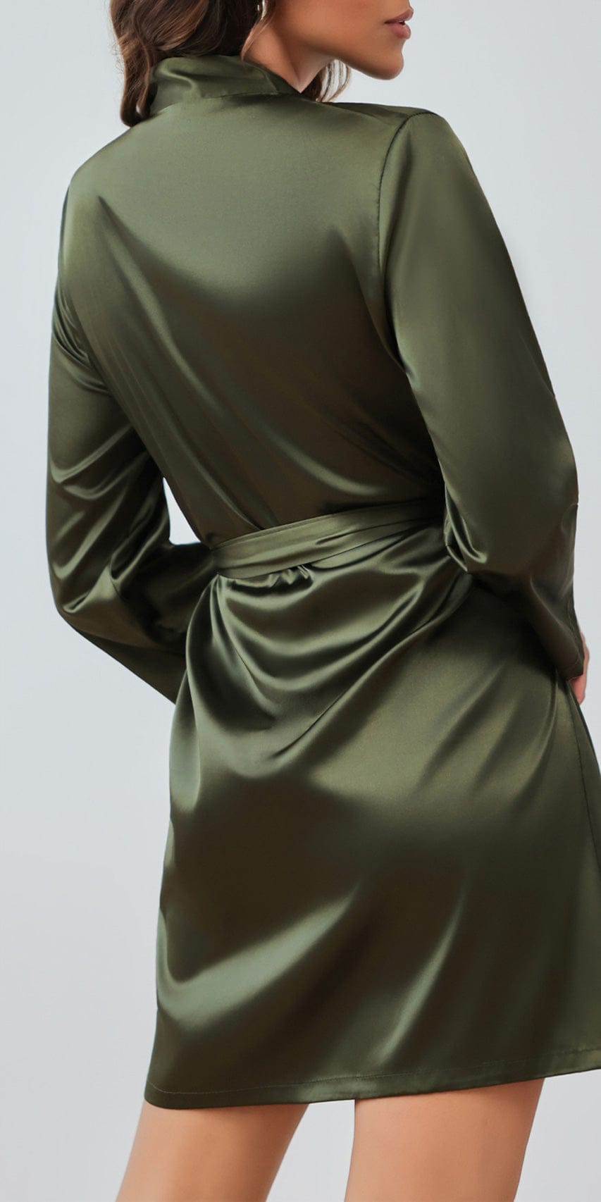 Plus Size Classic Satin Robe - A-1 Thread Vault