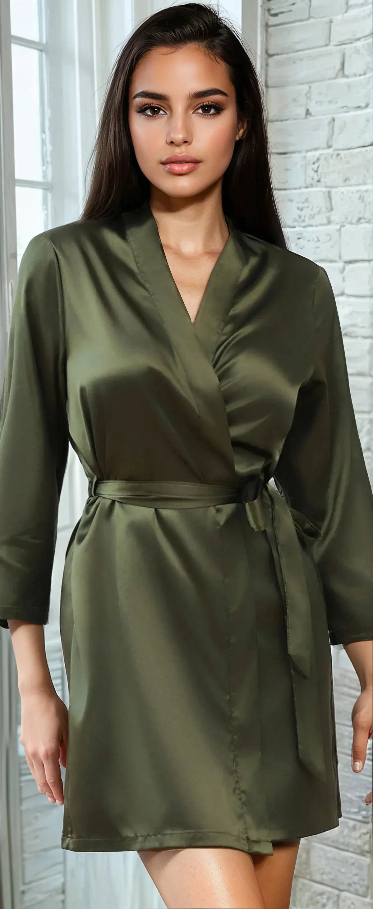 Plus Size Classic Satin Robe - A-1 Thread Vault