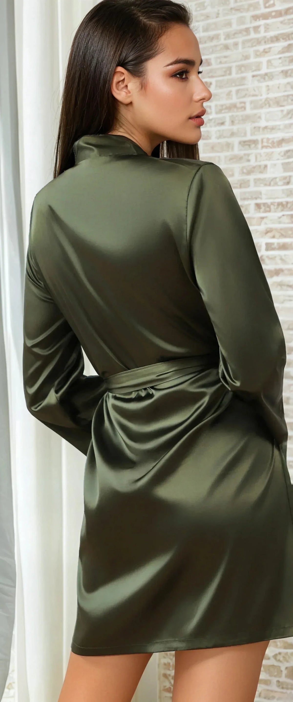 Plus Size Classic Satin Robe - A-1 Thread Vault
