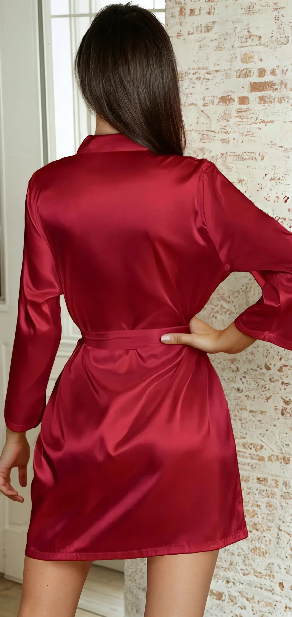Plus Size Classic Satin Robe - A-1 Thread Vault
