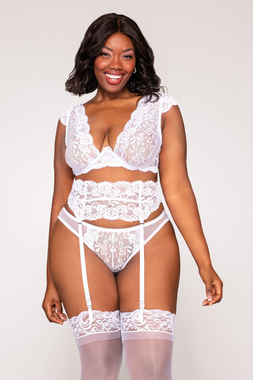 Plus Size Everlasting Love Lace Bra Set - A-1 Thread Vault