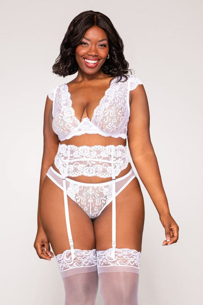 Plus Size Everlasting Love Lace Bra Set - A-1 Thread Vault