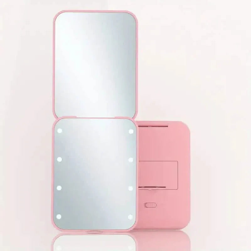 Pocket Mirror, 1X/3X Magnification LED Compact Travel Makeup Mirror - A-1 Thread Vault