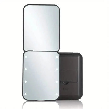 Pocket Mirror, 1X/3X Magnification LED Compact Travel Makeup Mirror - A-1 Thread Vault