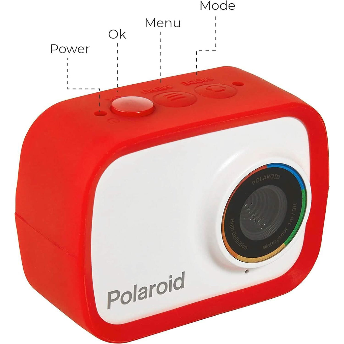 Polaroid Sport Action Camera 720p 12.1mp, Waterproof Camcorder Video Camera with Built in Rechargeable Battery and Mounting Accessories, (Refurbished) - A-1 Thread Vault
