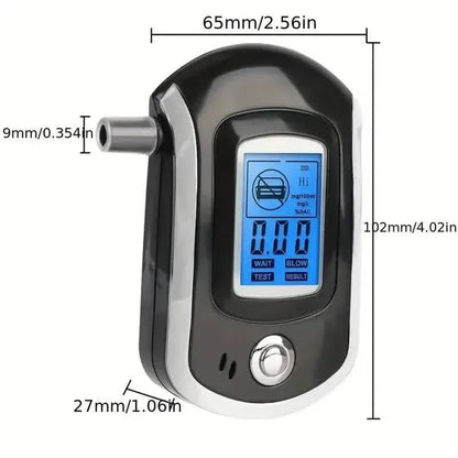 Police-Grade Breathalyzer with LCD Display - AT6000 Alcohol Tester - A-1 Thread Vault