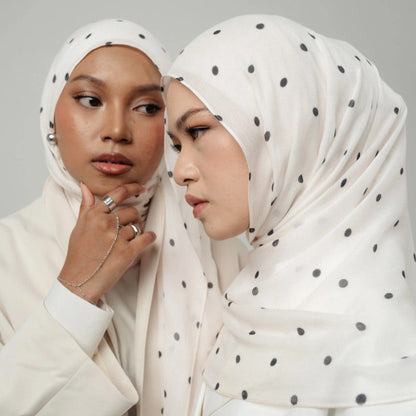 Polka Dot Hijab Scarf(MH230) - A-1 Thread Vault