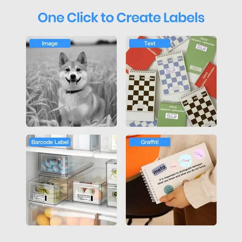 Polono Label Maker Machine with Tape PM220 Label Printer - A-1 Thread Vault