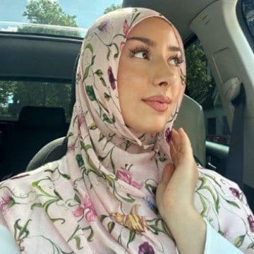 Poly-Cotton Floral Print Hijab Scarf(MH233) - A-1 Thread Vault
