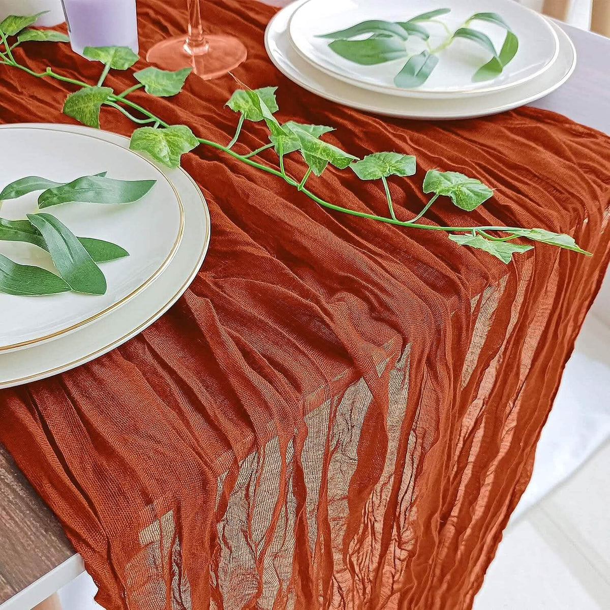 Polyester Crinkle Table Runner - A-1 Thread Vault