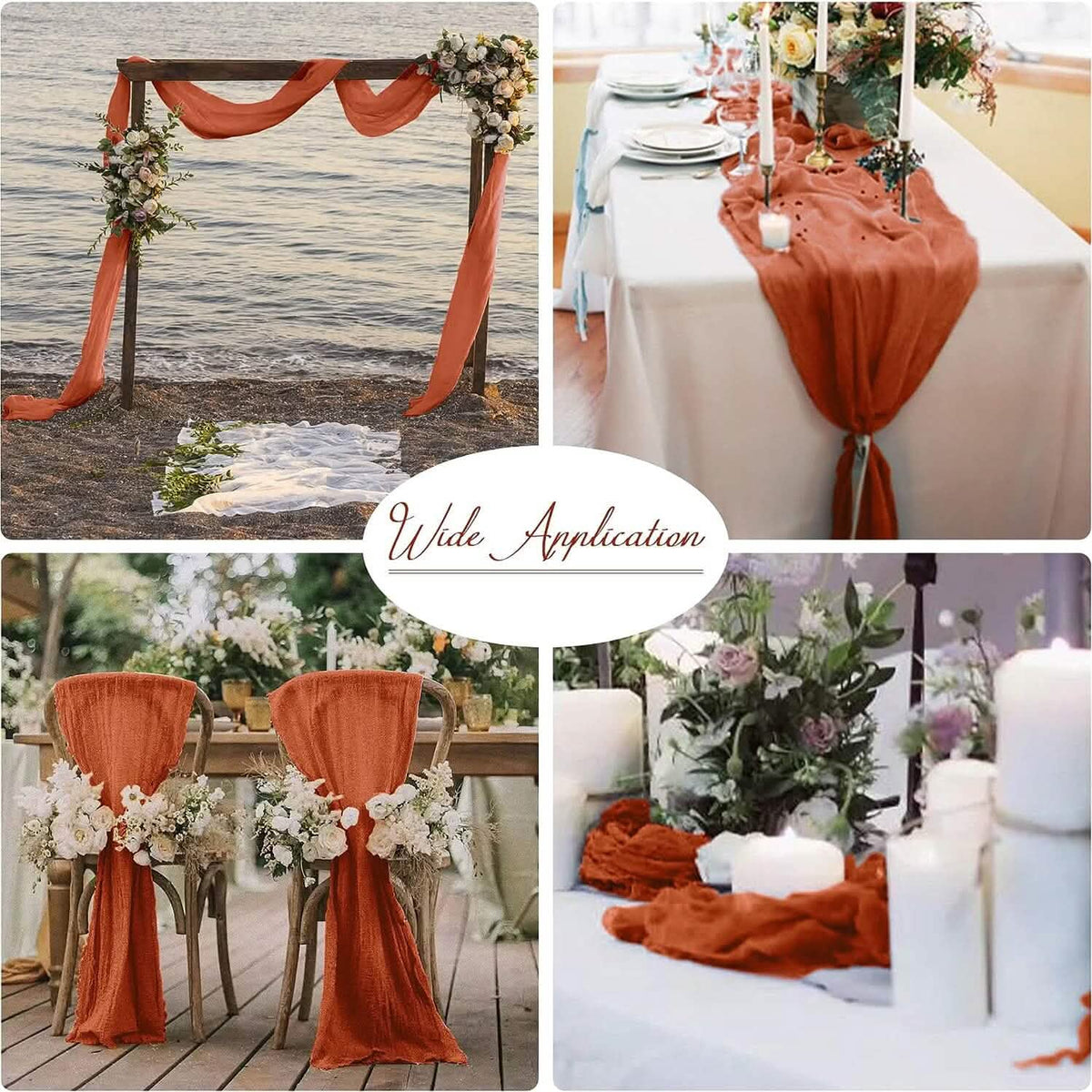 Polyester Crinkle Table Runner - A-1 Thread Vault