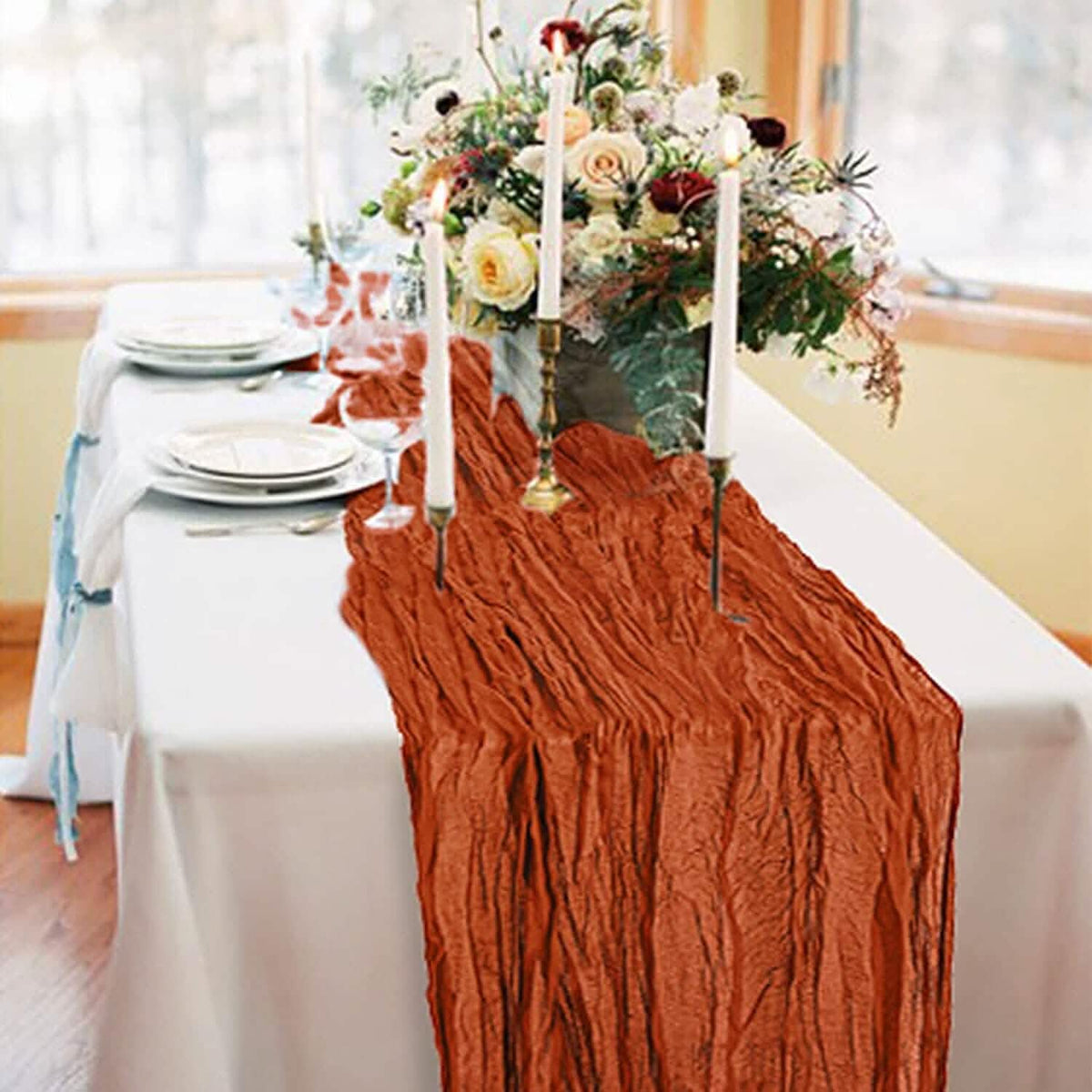 Polyester Crinkle Table Runner - A-1 Thread Vault