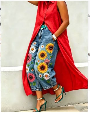 Polyester Wide-leg Pants - A-1 Thread Vault