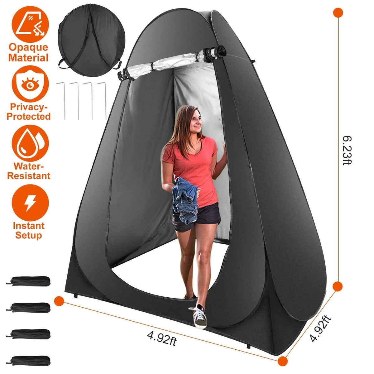 Pop Up Privacy Foldable Tent with Carry Bag - A-1 Thread Vault
