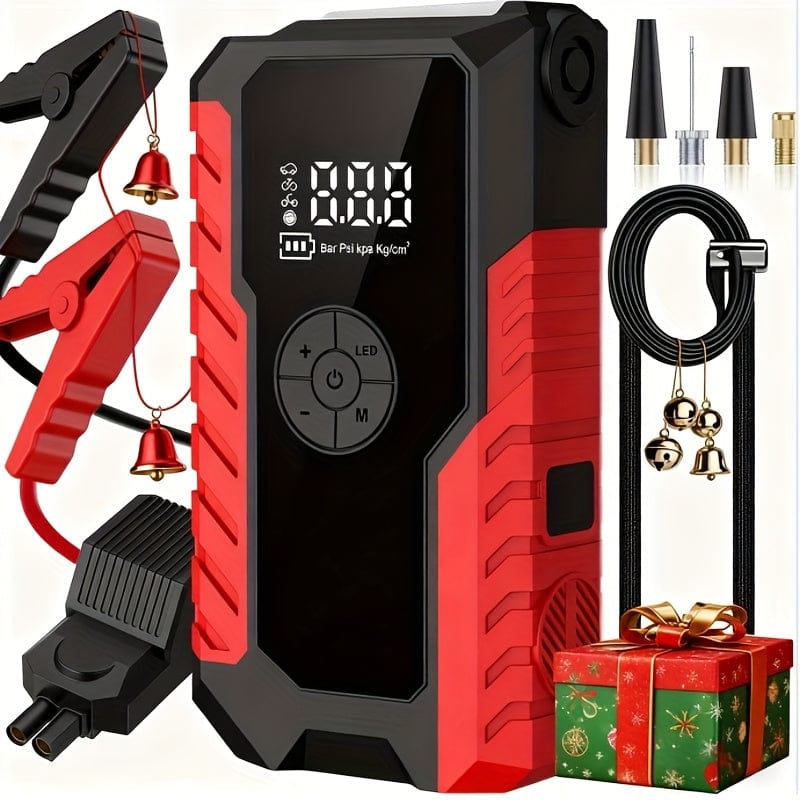 Portable 12V Car Jump Starter, Battery Charger, Air Pump (LED Display) - A-1 Thread Vault