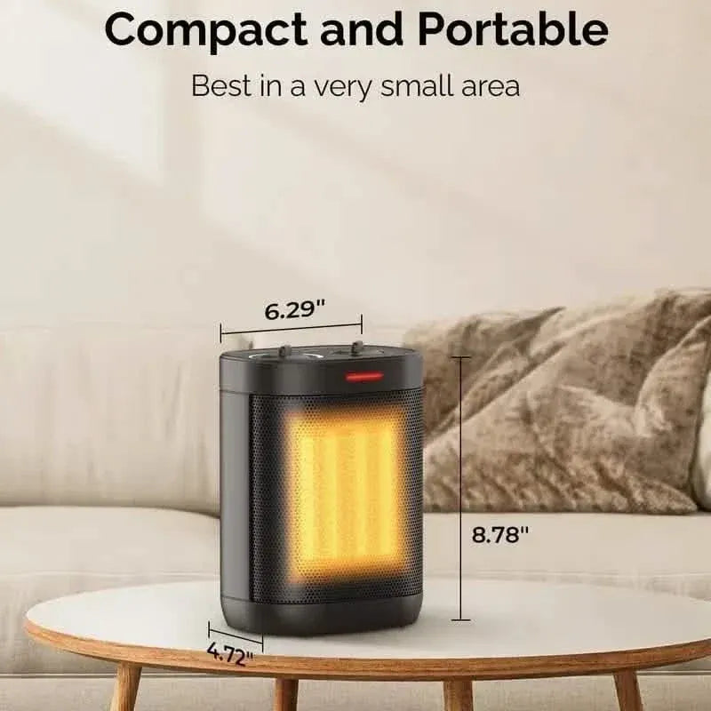 Portable 1500W/900W PTC Ceramic Space Heater - A-1 Thread Vault