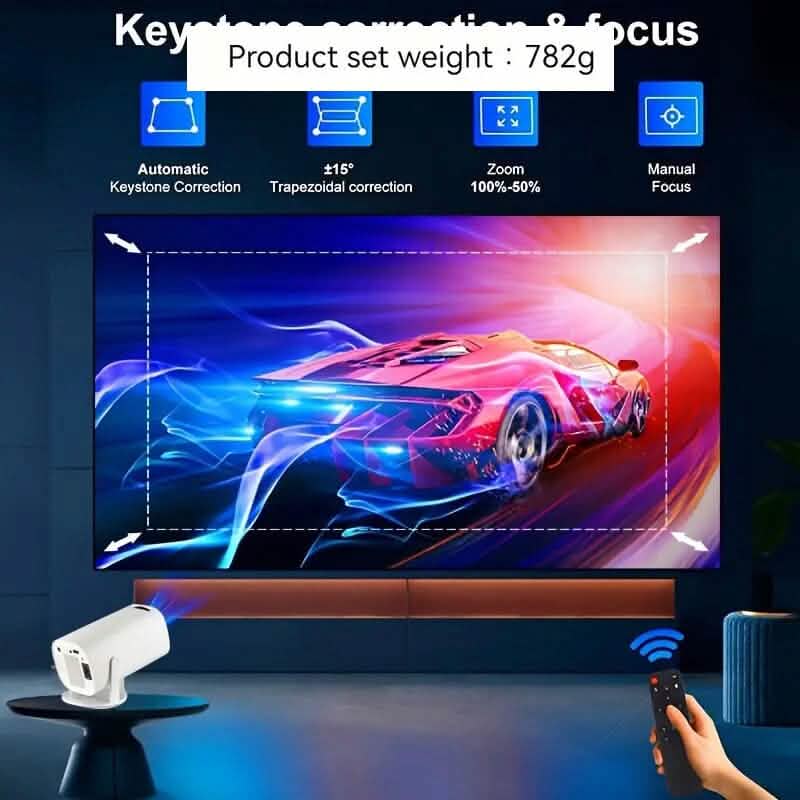 Portable 4K Mini Projector 180° Rotation - A-1 Thread Vault