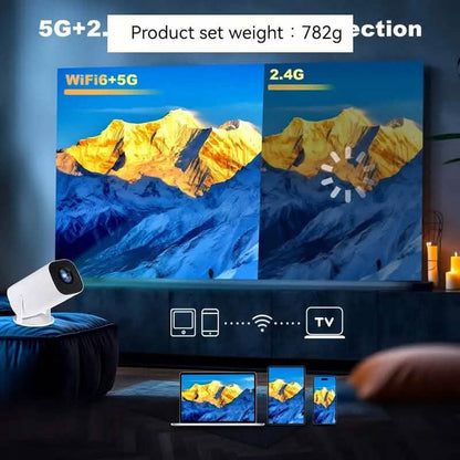 Portable 4K Mini Projector 180° Rotation - A-1 Thread Vault