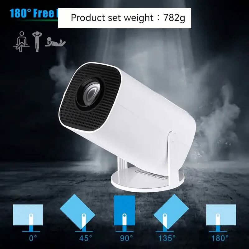 Portable 4K Mini Projector 180° Rotation - A-1 Thread Vault
